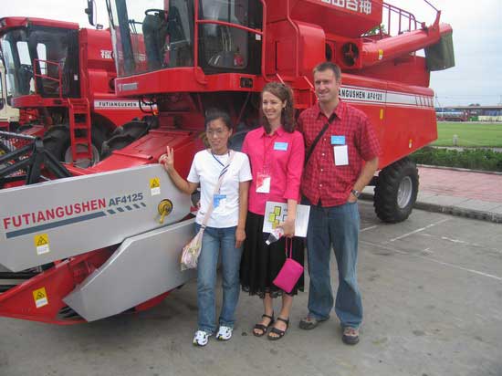 2005 - Heavy Machinery: Foton Heavy Industries. James Broughton (son of Mary Hoyte Broughton) and Carolyn Christensen, his fiancee.