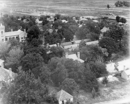 aerial photos of Weihsien - 1945